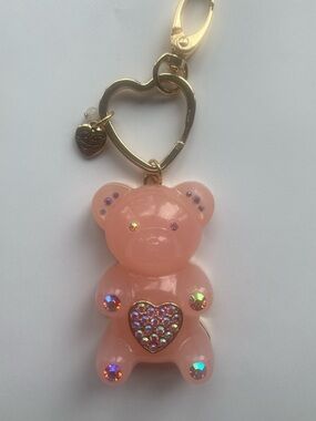Betsey Johnson Pink Gummy Bear Handbag Charm